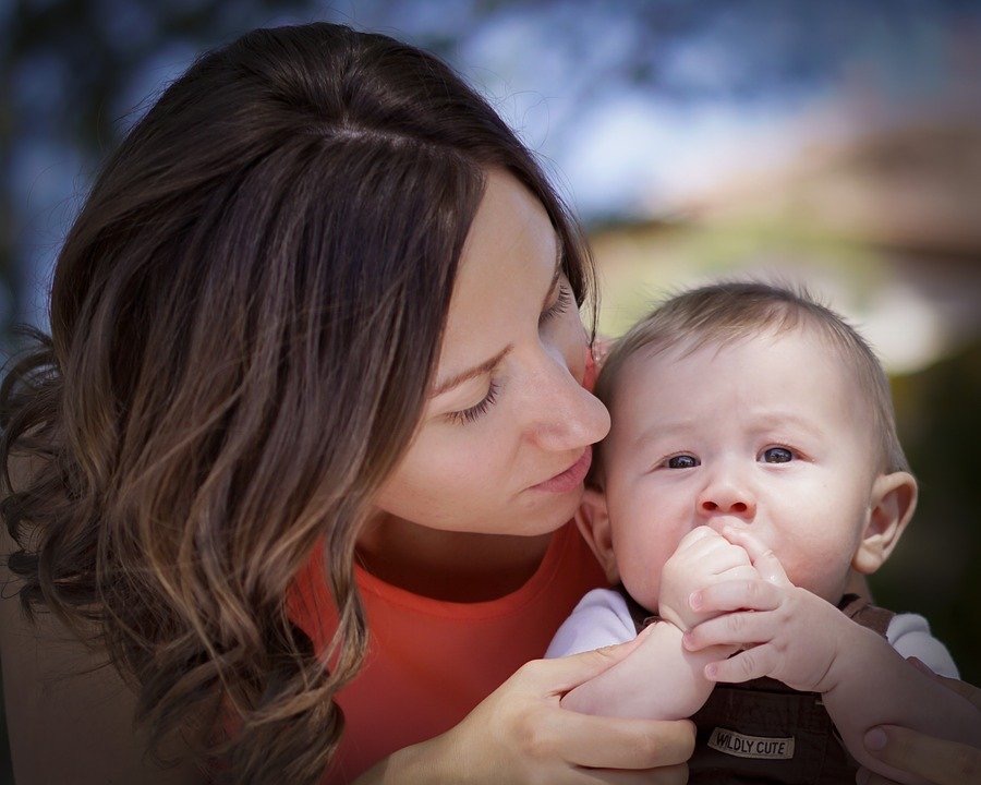 Mom and baby
